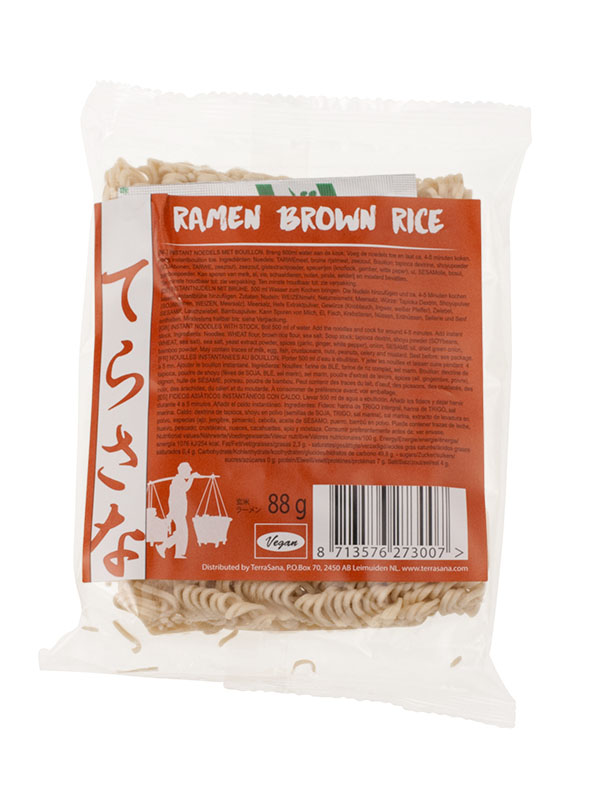 Terrasana Noodles ramen bruine rijst 88g